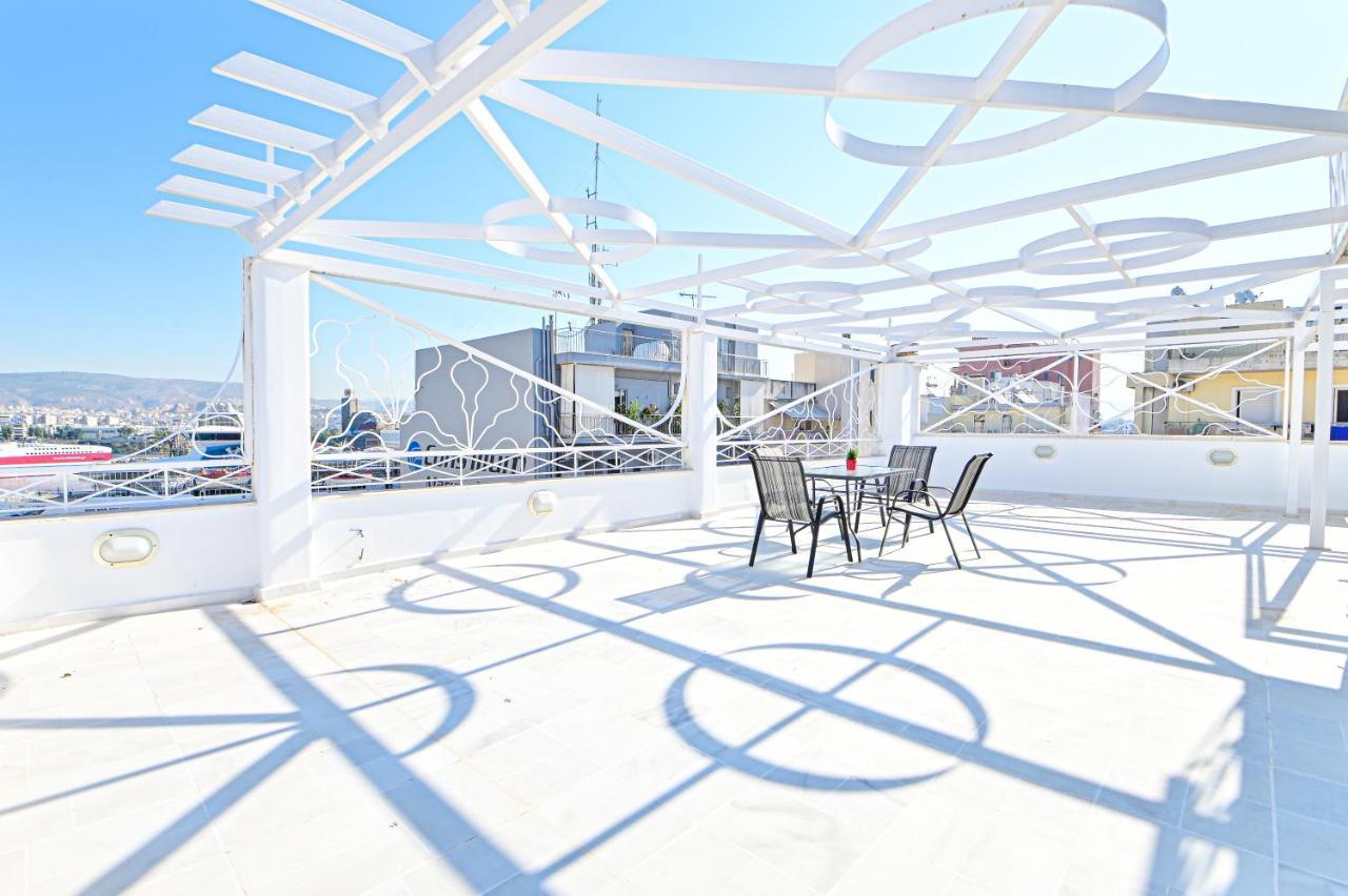 Charming Apartment With A Sea View Terrace Piraeus Luaran gambar